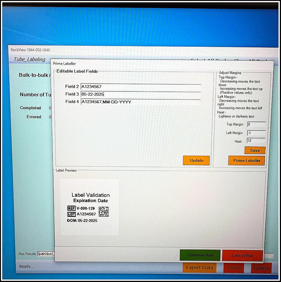 Used Scinomix Sci-Print VX2 Tube Labeling & Handling System w WARRANTY