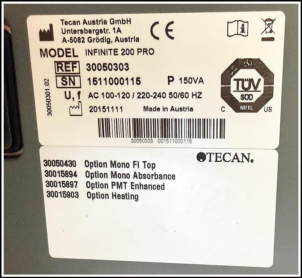 Used Tecan M200 Pro Microplate Reader Multimode Ab FI w WARRANTY