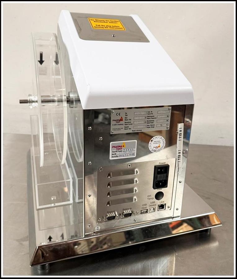 Used Pharm Test PTF 100 Single Drum Tablet Friability Tester w WARRANTY