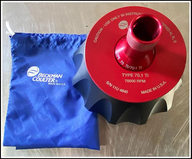 Used Beckman Ultracentrifuge Rotor 70.1TI SN# 11U4840 w WARRANTY