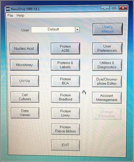 Used NanoDrop Spectrophotometer ND-1000 COMPLETE w WARRANTY