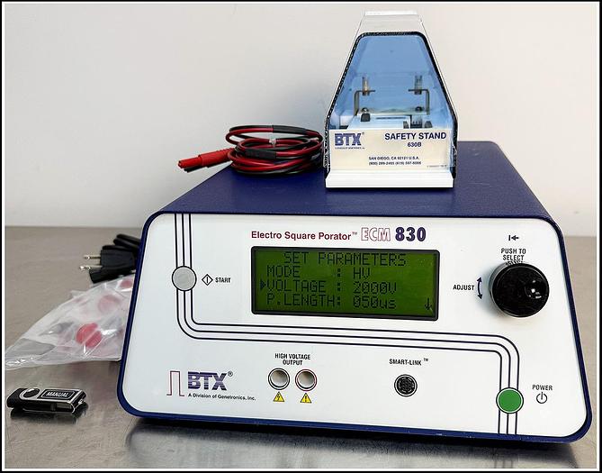 Used BTX Cell Porator Electroporation System ECM  830 w WARRANTY