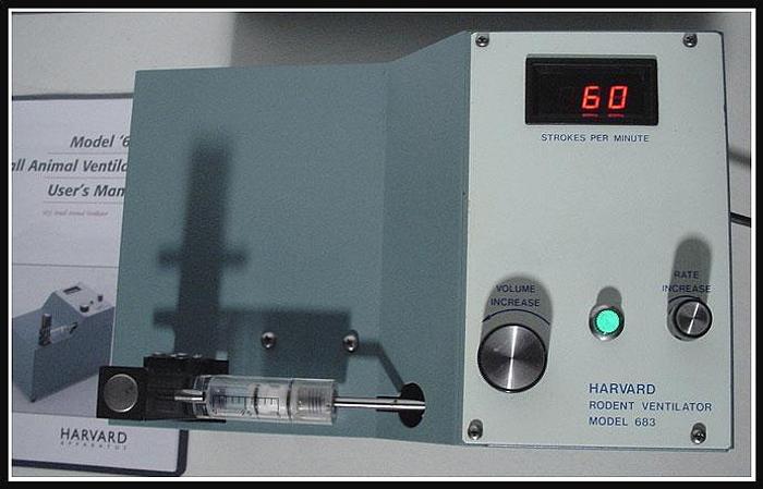 Used Harvard Apparatus 683 Small Animal Ventilator w WARRANTY