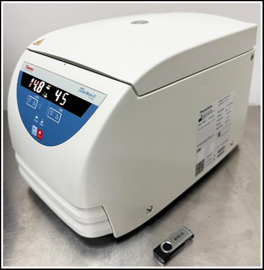 Used Thermo Sorvall Legend Micro 21 Microcentrifuge Centrifuge w WARRANTY