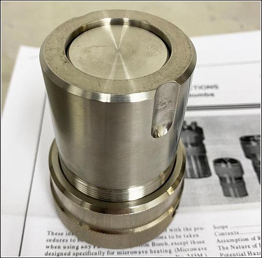 Used Parr Acid Digestion Bomb 4749 w WARRANTY