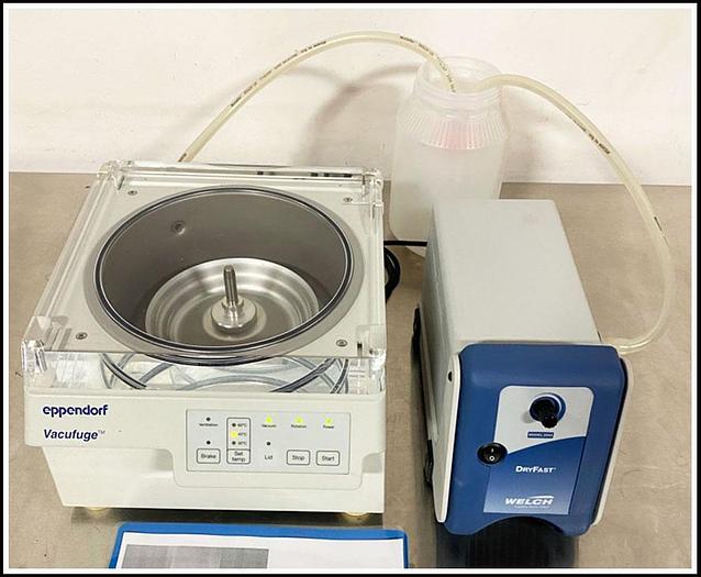 Used Eppendorf Vacufuge 5301 Concentrator w Pump & WARRANTY
