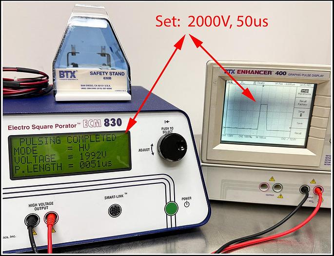 Used BTX Cell Porator Electroporation System ECM  830 w WARRANTY