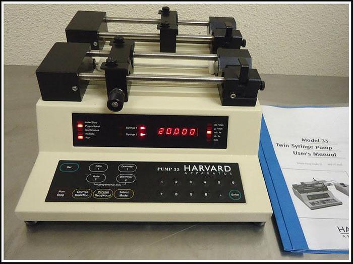 Used Harvard Dual Infusion & Withdrawl Syringe Pump 33 w WARRANTY
