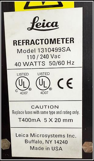 Used Reichert Leica Refractometer Arias 500 Mark III w WARRANTY