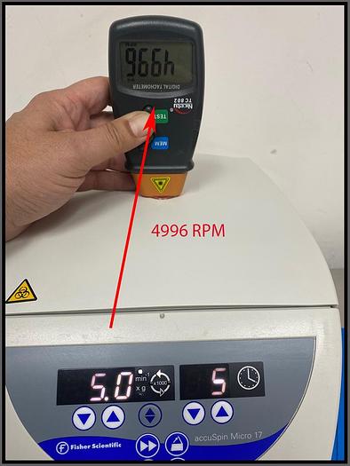 Used Fisher MicroCentrifuge Accuspin Micro 17 w WARRANTY