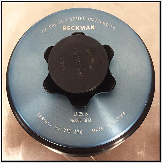 Used Beckman JA-25.15 Fixed Angle Rotor w WARRANTY