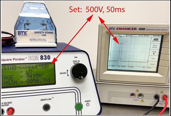 Used BTX Cell Porator Electroporation System ECM  830 w WARRANTY
