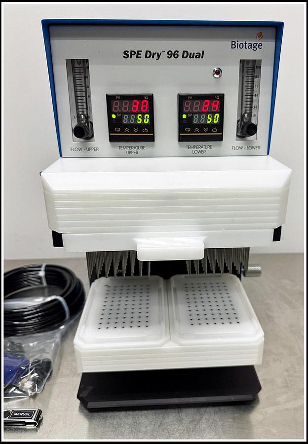 Used Biotage Spe-Dry Dual 96 Microplate Evaporator Concentrator w WARRANTY