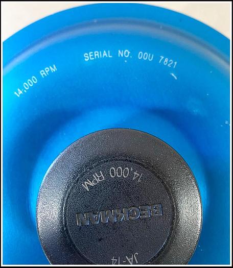 Used Beckman JA-14 Fixed Angle Rotor w WARRANTY