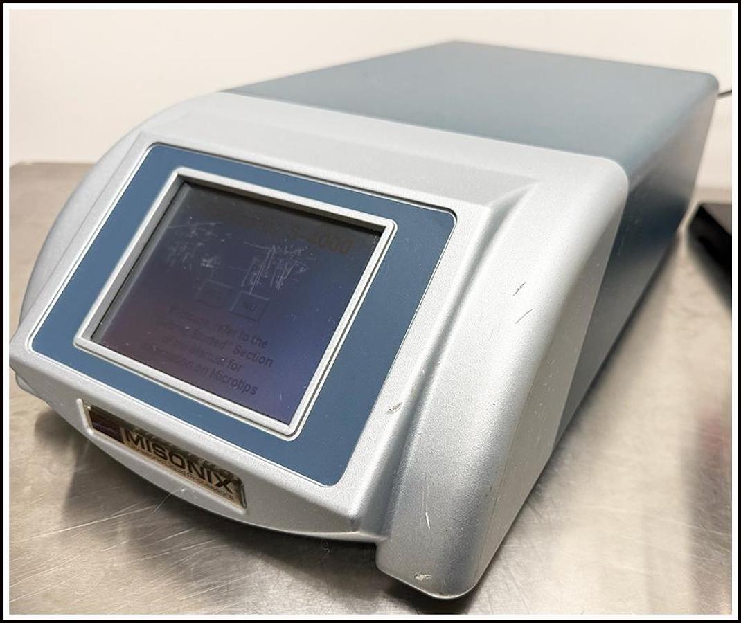 Used Misonix 4000 Ultrasonic Sonicator Cell Disruptor COMPLETE 1/2" Tip w WARRANTY