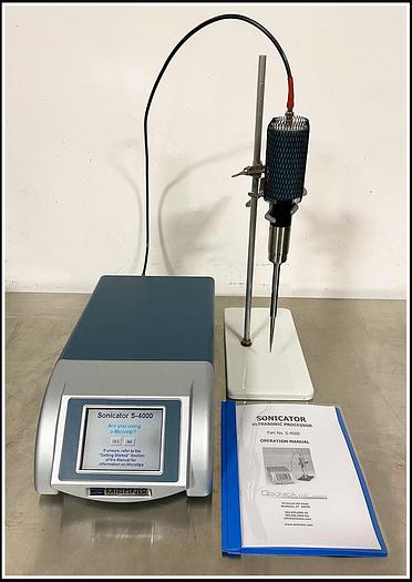 Used Misonix S-4000 Ultrasonic Sonicator Cell Disruptor COMPLETE w WARRANTY