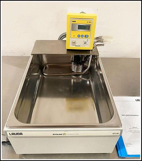 Used Lauda E100 Ecoline 20 Liter Circulating Heating Water Bath w WARRANTY