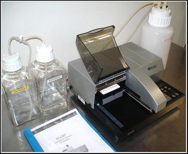 Used Bio-Tek Elx50 Microplate Washer with Bottom Filter Washing w WARRANTY