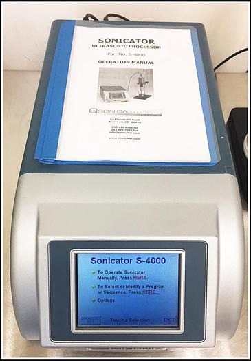 Used Misonix 4000 Ultrasonic Sonicator Cell Disruptor COMPLETE 1/2" Tip w WARRANTY