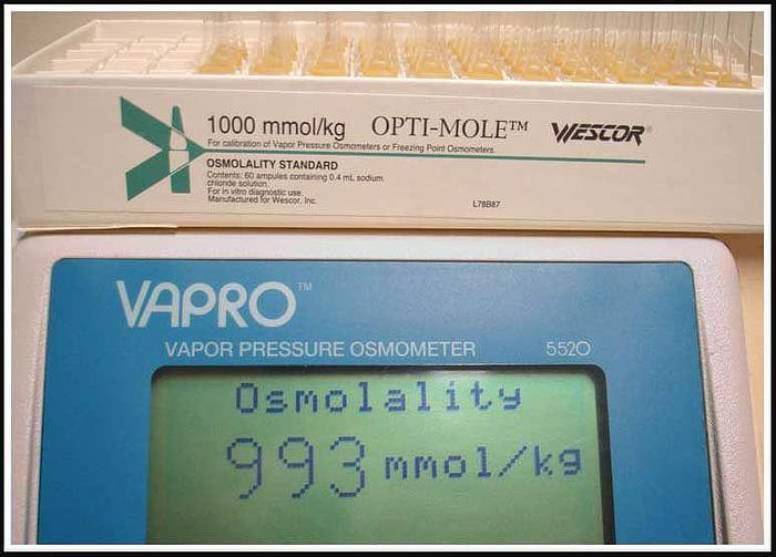 Used Wescor Vapor Pressure Osmometer Vapro 5520 w WARRANTY