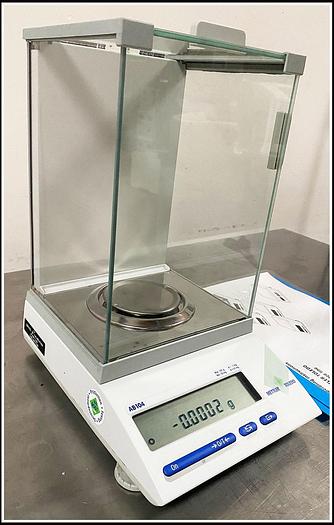 Used Mettler Toledo AB104 0.1mg Analytical Balance w WARRANTY