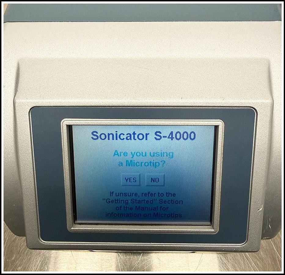 Used Misonix 4000 Ultrasonic Sonicator Cell Disruptor COMPLETE 1/2" Tip w WARRANTY