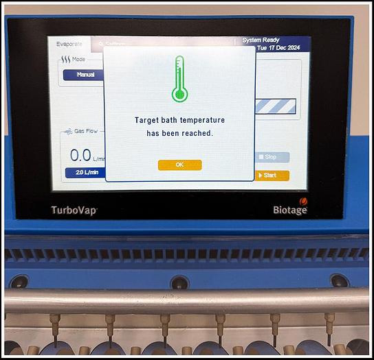 Used Biotage TurboVap LV Evaporator 415000 w WARRANTY