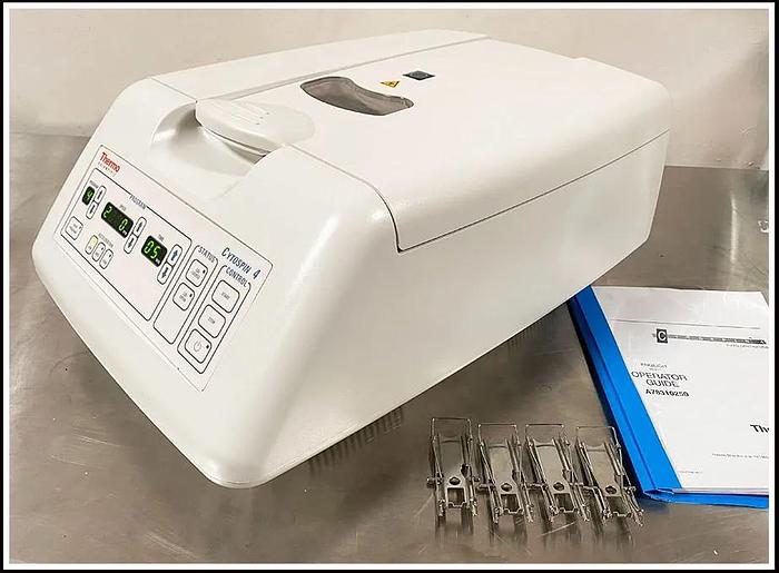 Used Thermo Shandon Cytospin 4 with Rotor & 4 Cytoclips w WARRANTY