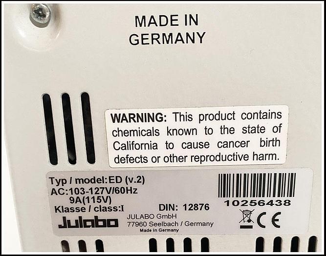 Used Julabo F12-ED Refrigerated Circulator Water Bath w WARRNATY