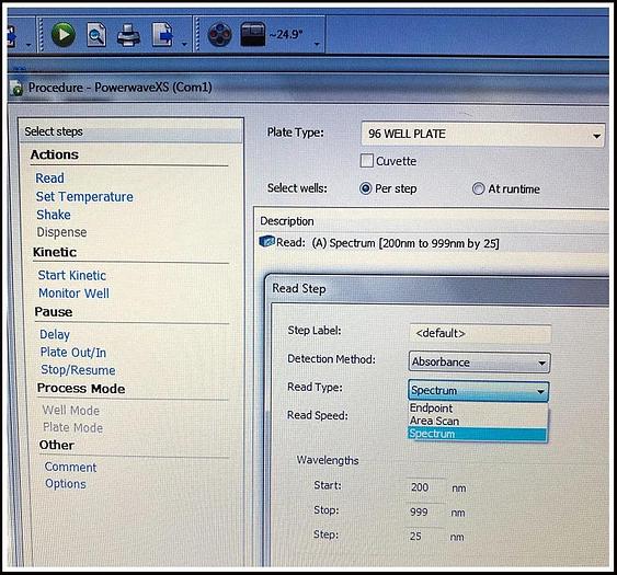 Bio-Tek PowerWave XS Microplate Reader Scanning Spectrophotometer w WARRANTY