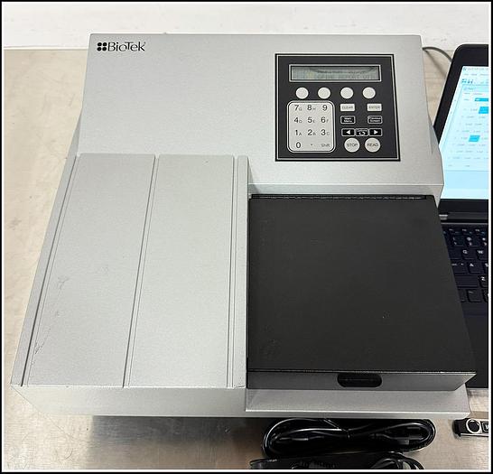 Used Bio-Tek Elx808 Microplate Reader Spectrophotometer COMPLETE w WARRANTY