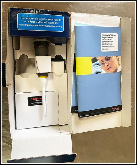 NEW Thermo 46200400 Finnpipette Novus Electronic 10-100ul Single Channel w WARRANTY