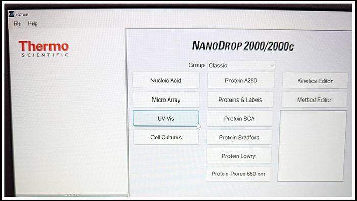 Used NanoDrop 2000 c Spectrophotometer COMPLETE w WARRANTY