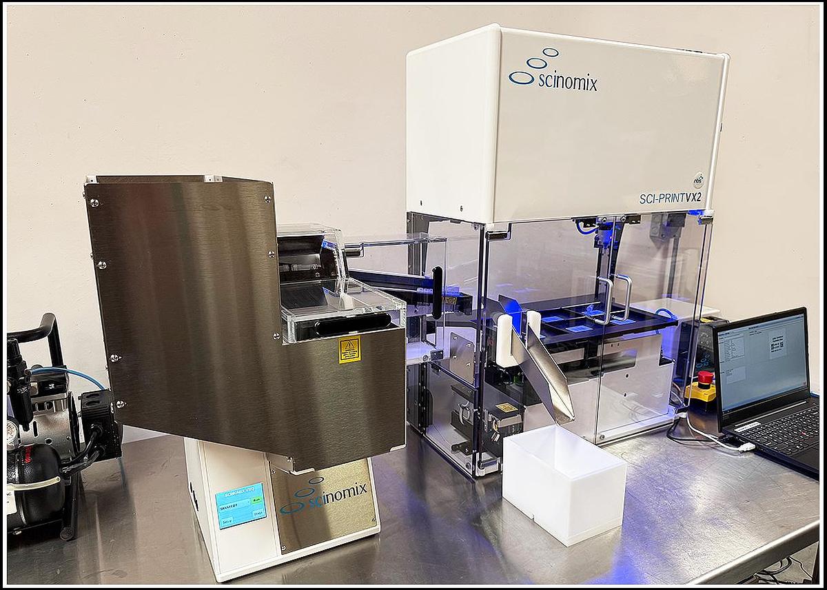 Used Scinomix Sci-Print VX2 Tube Labeling & Handling System w WARRANTY