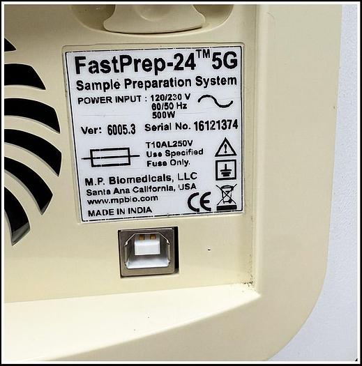 Used MP FastPrep 24 5G Bead Tissue Homogenizer W WARRANTY