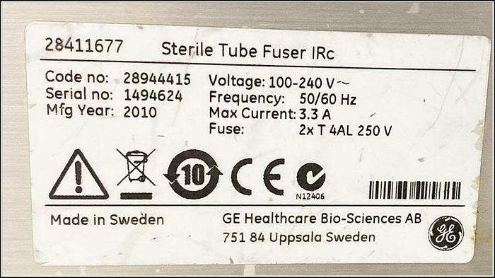Used Wave Biotech Sterile 7/16" Tube Fuser STF IRC w WARRANTY
