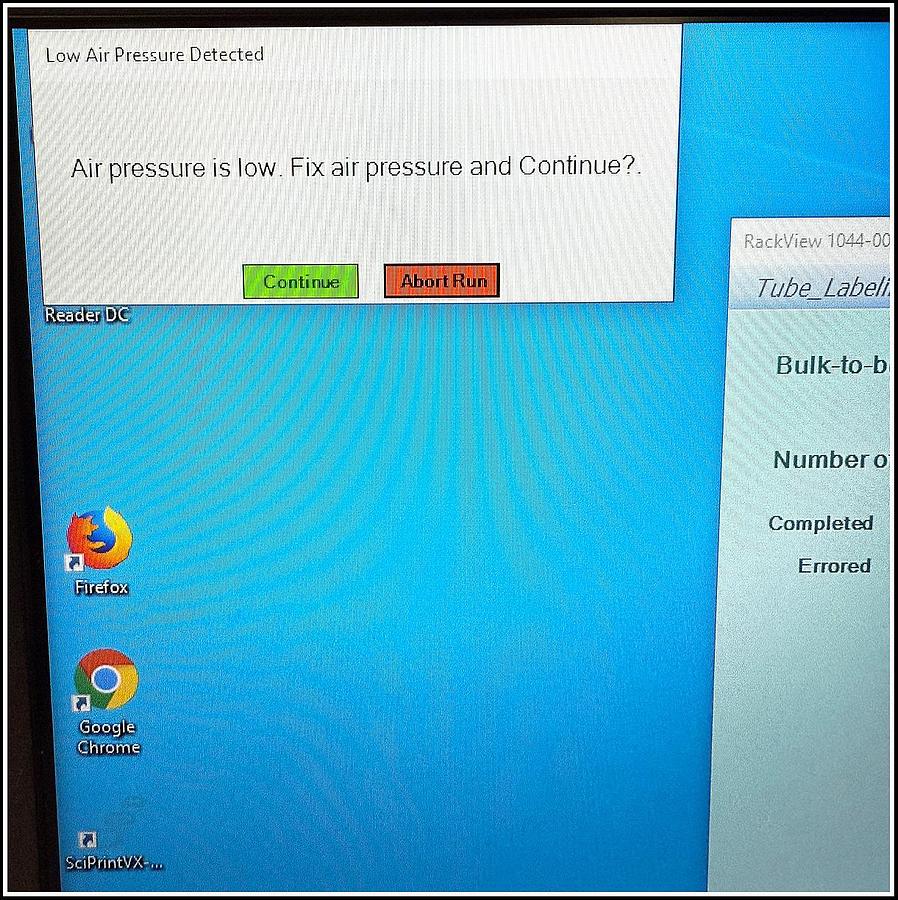 Used Scinomix Sci-Print VX2 Tube Labeling & Handling System w WARRANTY