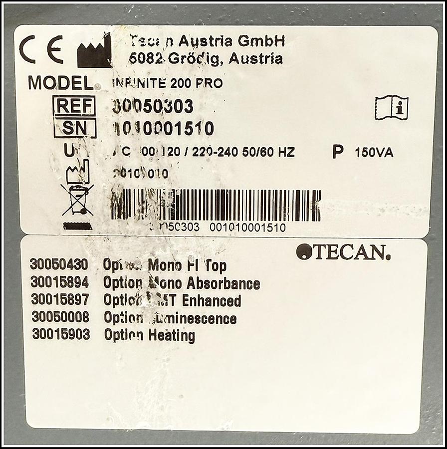 Used Tecan NanoQuant M200 Pro Microplate Reader Multimode Ab FI Lum w WARRANTY