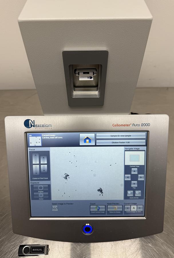 Used Nexcelom Cellometer Auto 2000 Cell Counter w WARRANTY