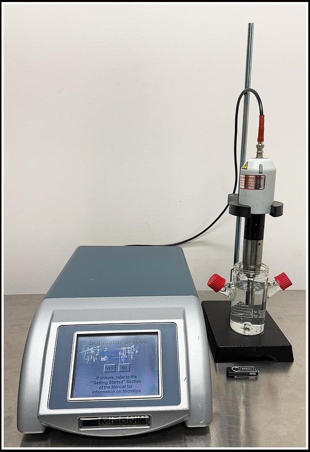 Used Misonix 4000 Ultrasonic Sonicator Cell Disruptor COMPLETE 1/2" Tip w WARRANTY