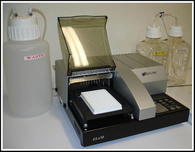 Used Bio-Tek Elx50 Microplate Strip Washer ELISA 8 Channel w WARRANTY