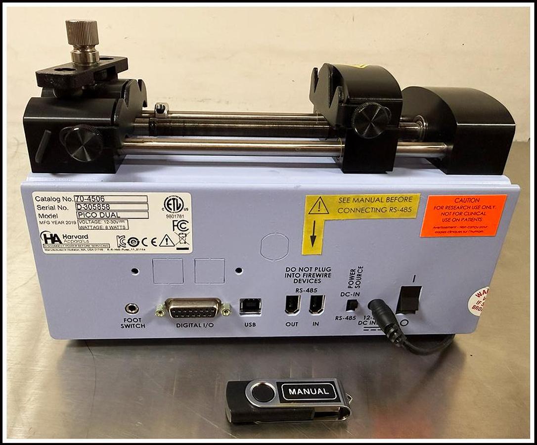 Used Harvard Apparatus Pump 11 Pico Plus Elite Syringe Pump 70-4506 w WARRANTY
