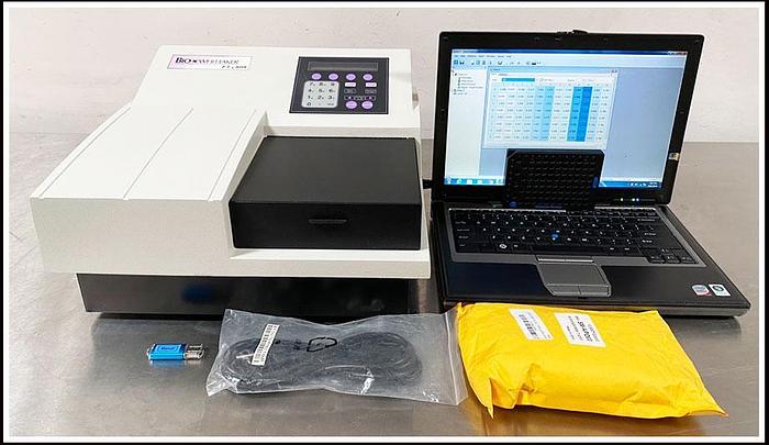 Used Bio-Tek ELx808 IU Microplate Reader w Incubator COMPLETE W WARRANTY
