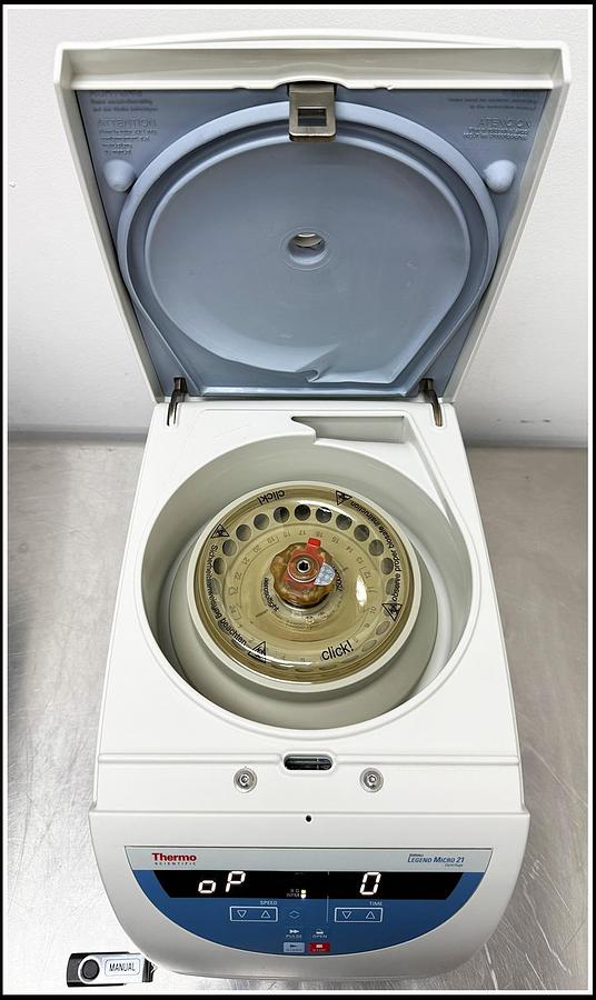 Used Thermo Sorvall Legend Micro 21 Microcentrifuge Centrifuge w WARRANTY