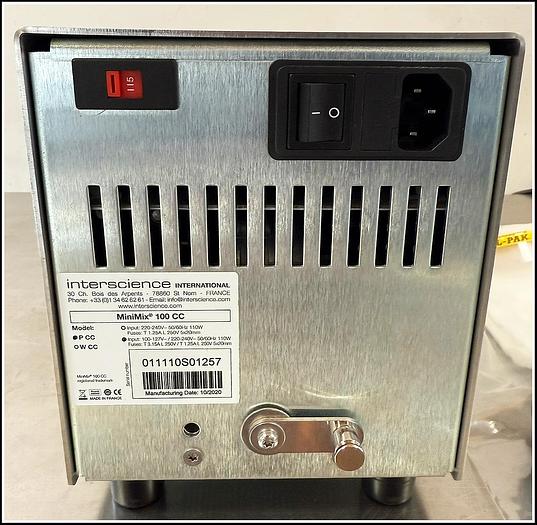 Used Interscience Minimix Lab Blender Stomacher w WARRANTY
