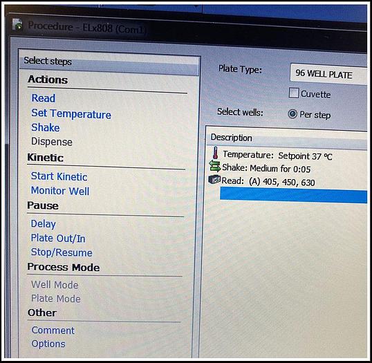 Used Bio-Tek ELx808 IU Microplate Reader w Incubator & Gen5 Software COMPLETE W WARRANTY