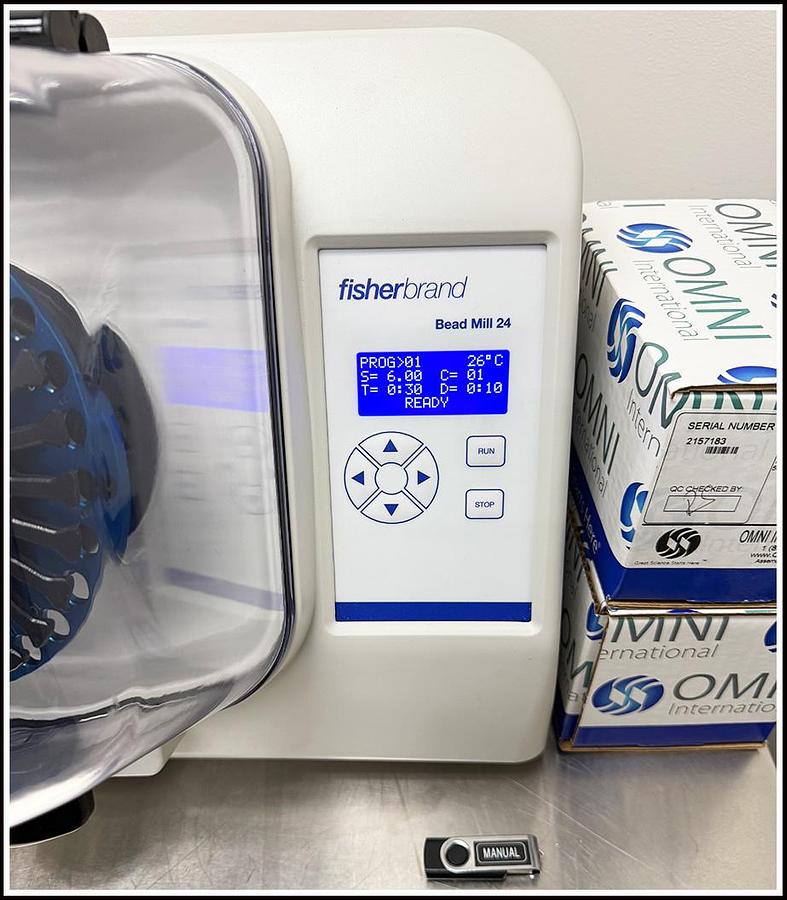 Used Fisher Bead Mill 24 Homogenizer w WARRANTY