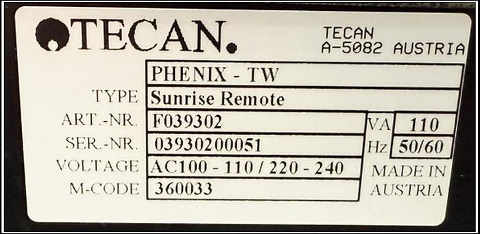 Used Tecan Sunrise Absorbance Microplate Reader 600nm Filter w WARRANTY!