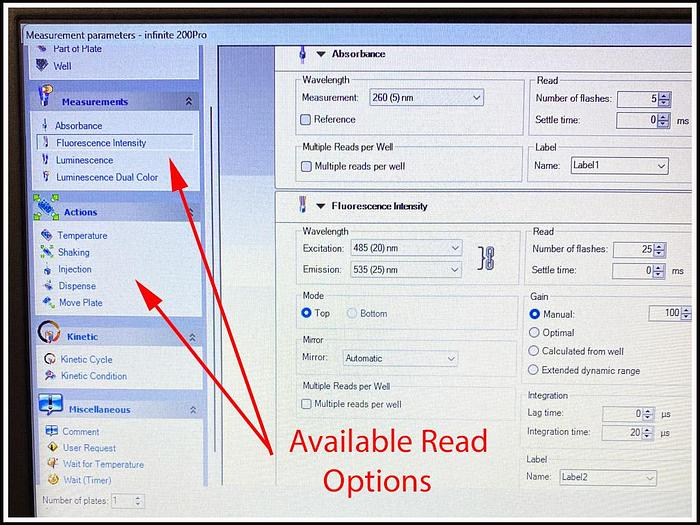 Used Tecan Infinilte F200 Pro Microplate Reader Multimode Ab FI Lum w WARRANTY