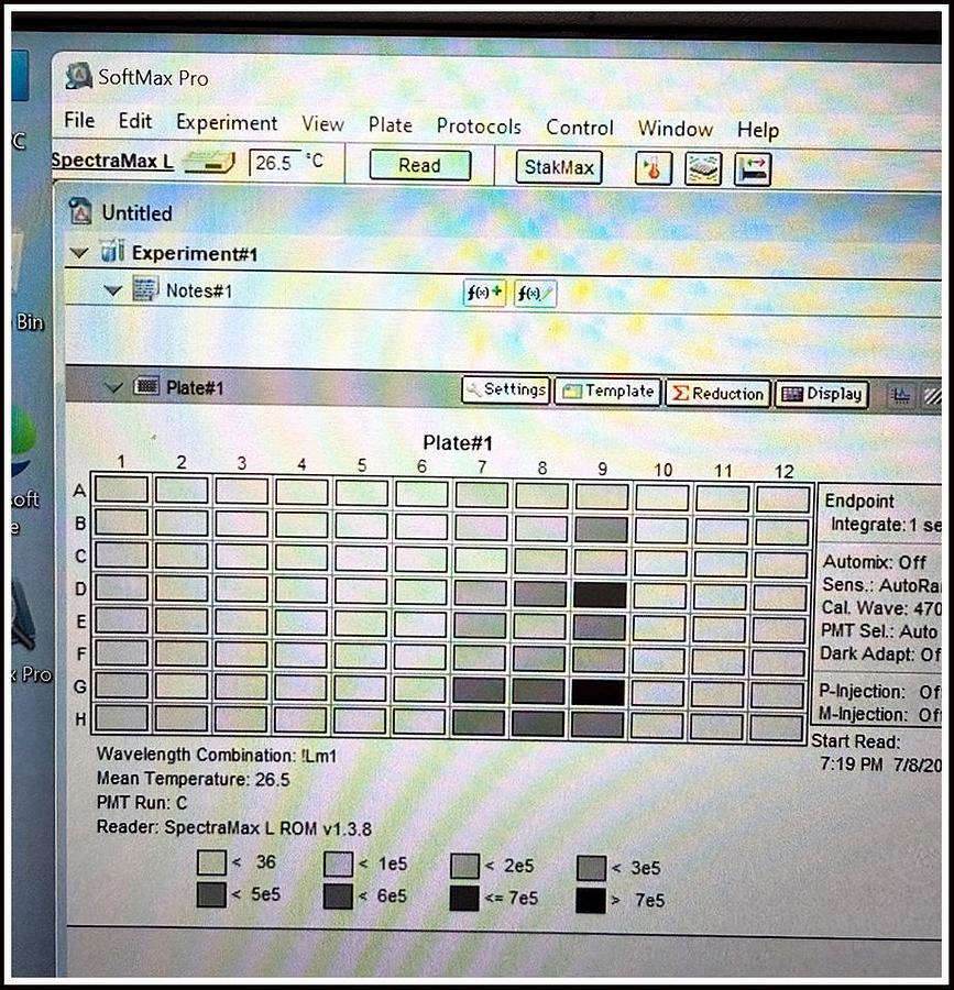 Used Spectramax L Microplate Luminometer Luminescence Reader w WARRANTY